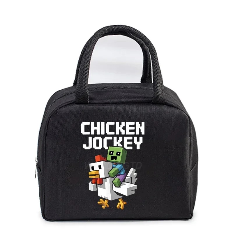 Large Student Lunch Bag Thermal Handheld Chicken J..