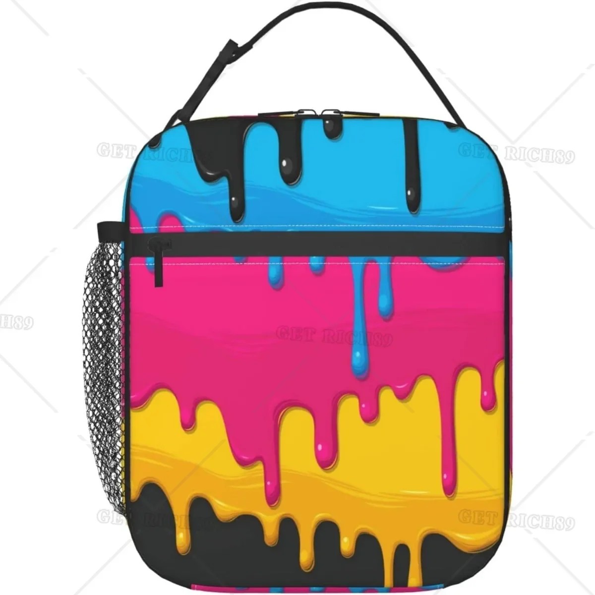 Dripping Paint Portable Lunch Box for Women Men In..