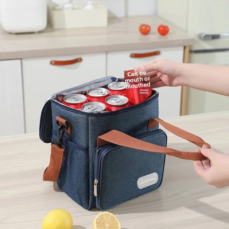 Oxford Cloth Ice Pack Lunch Bag Large Capacity Pre..